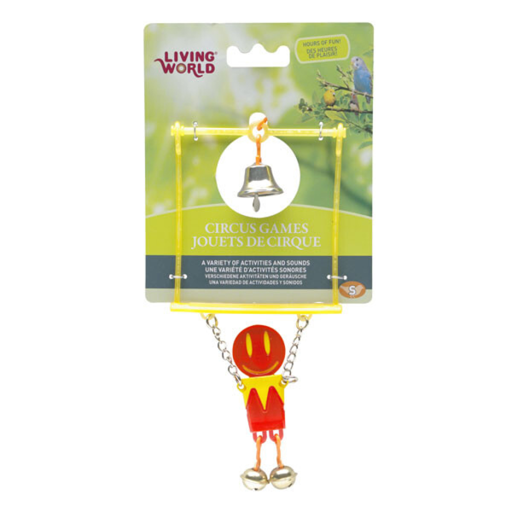 Living World Zilli Trapez Kuş Oyuncağı (Kırmızı)