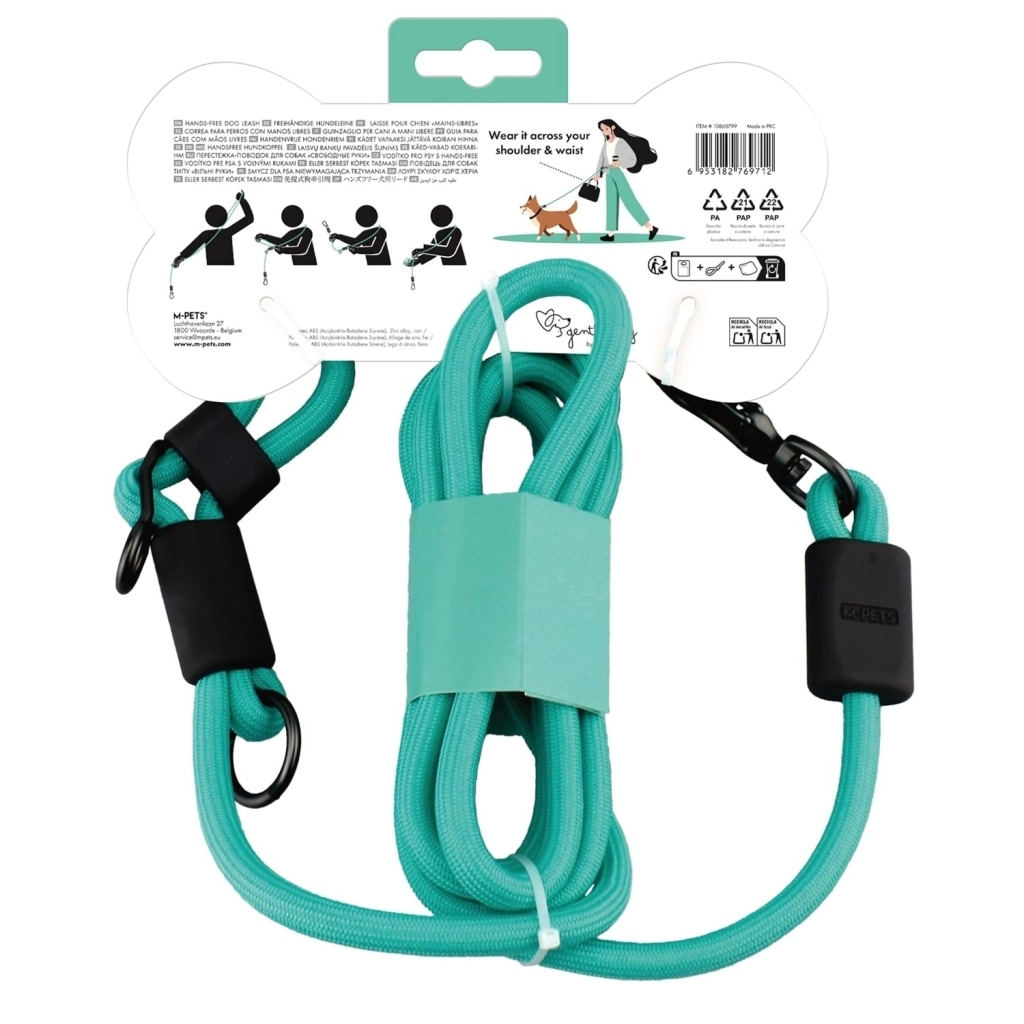 M-Pets Gentle Köpek Gezdirme Kayışı 120cm (Yeşil) — görsel 2