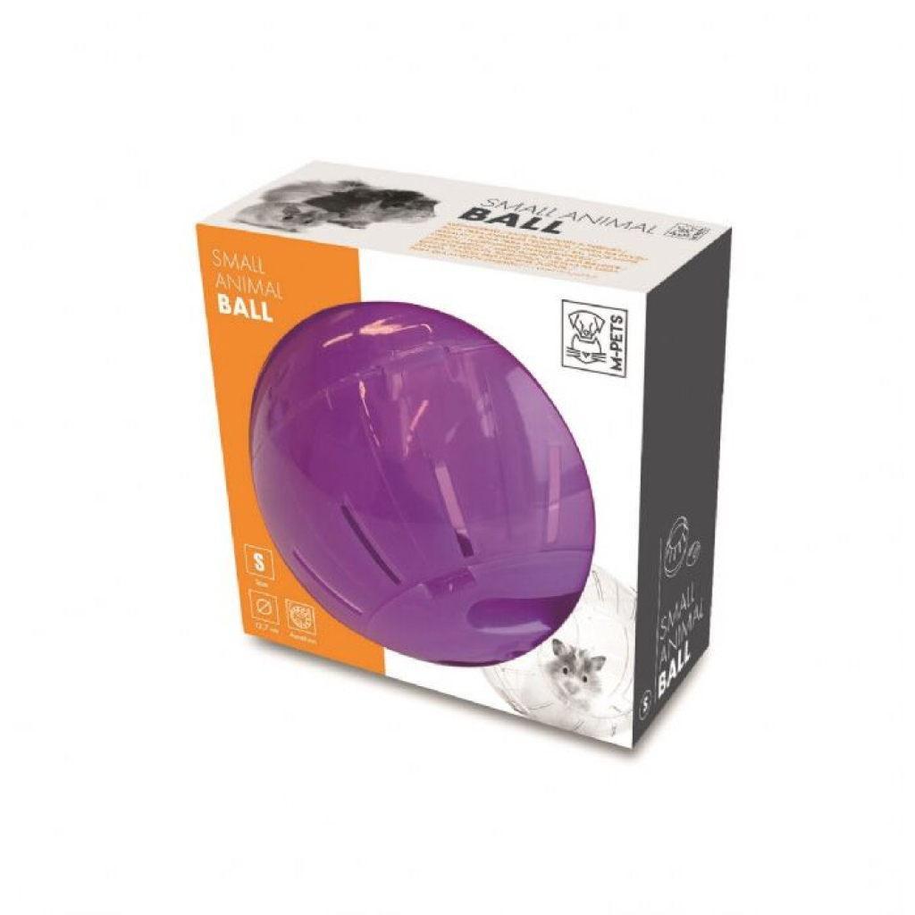 M-Pets Plastik Hamster Topu 12,7cm (Mor) [S]