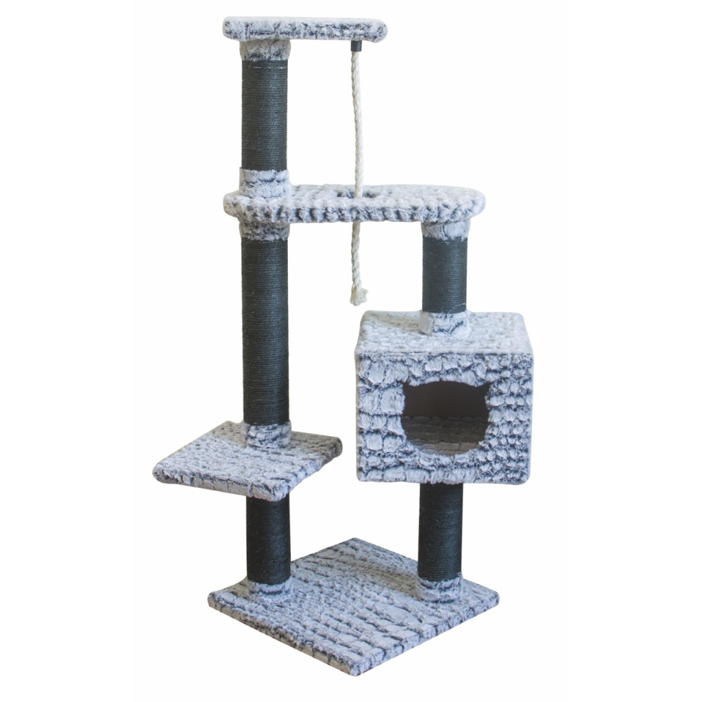 M-Pets Snake Trivor Tırmalama Tahtalı Kedi Evi 40x40x113cm