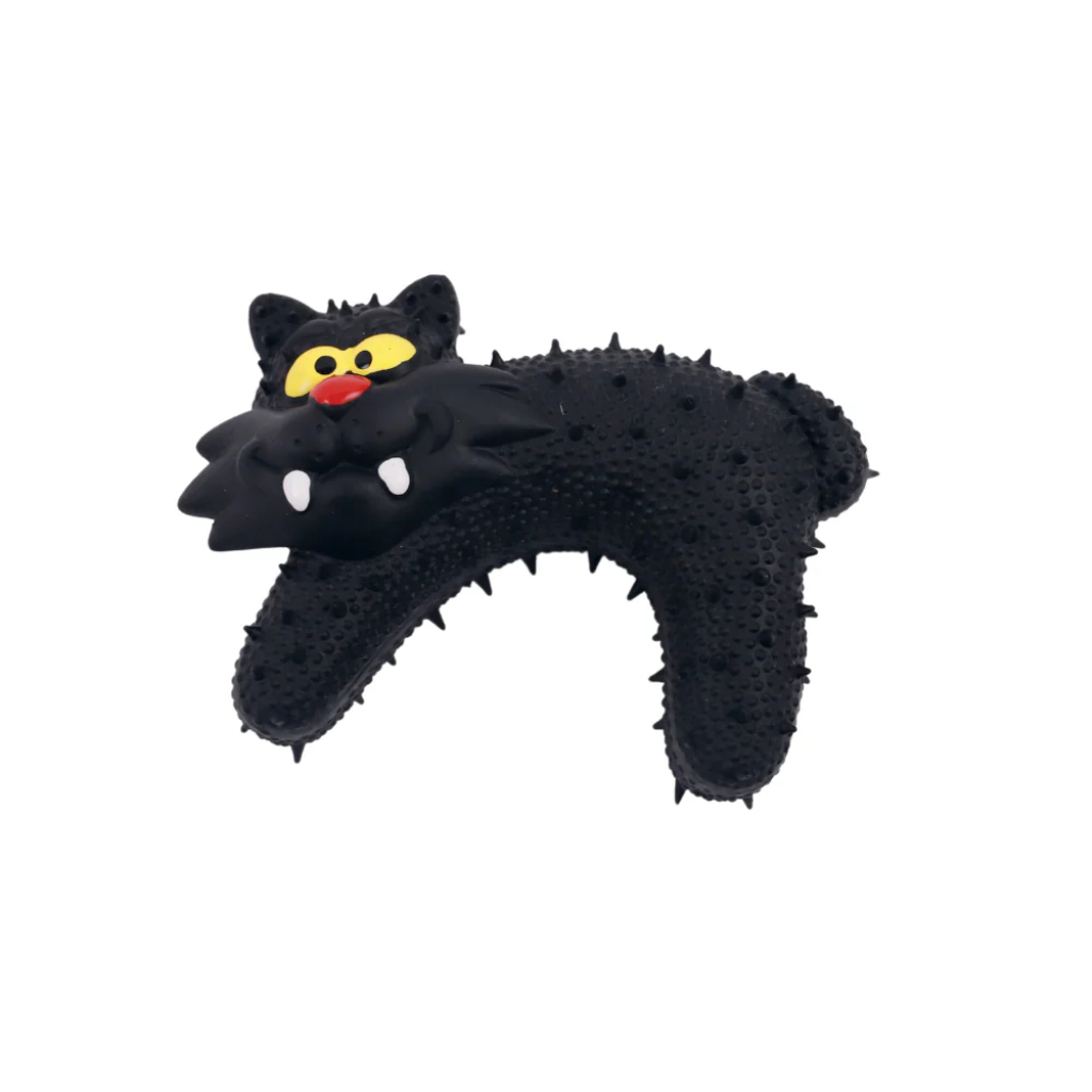 M-Pets Halloween Vampir Kedi Kauçuk Köpek Oyuncağı 14x5x10cm (Siyah)