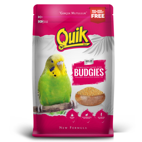 Quik Muhabbet Kuşu Yemi 750gr + 250gr HEDİYE! — görsel 2