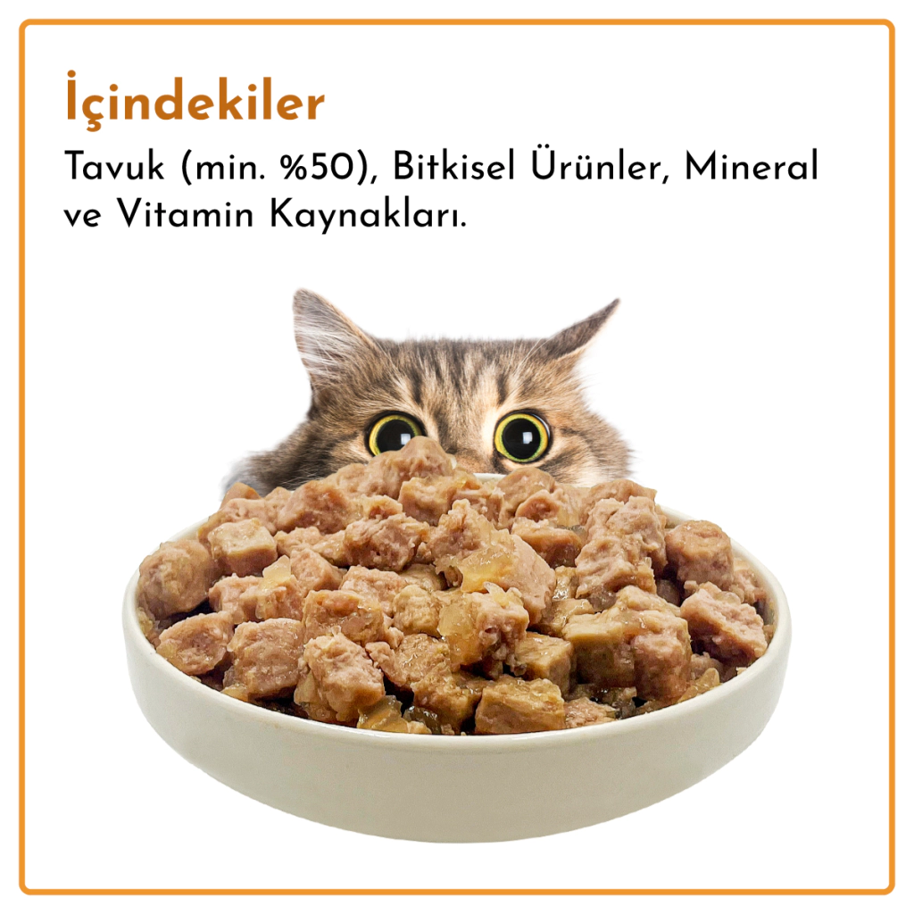 Rimba Sos İçinde Parçalı Tavuklu Kedi Konservesi 400gr (6 Adet) — görsel 5