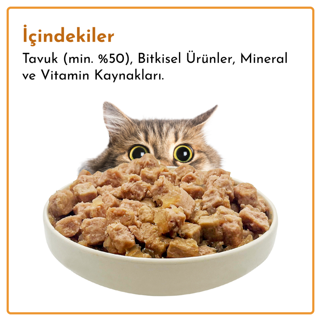 Rimba Sos İçinde Parçalı Tavuklu Kedi Konservesi 400gr (12 Adet) — görsel 5