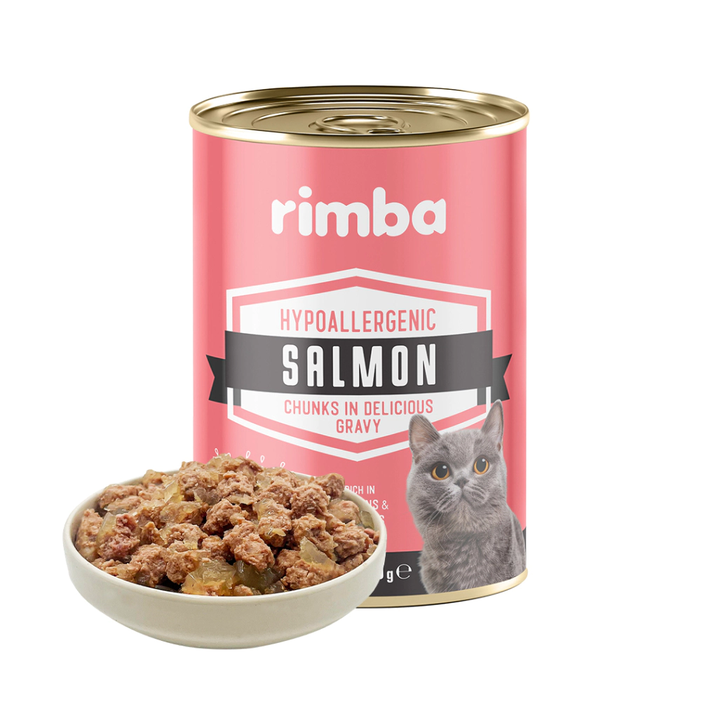 Rimba Sos İçinde Parçalı Somon Balıklı Kedi Konservesi 400gr (12 Adet) — görsel 2