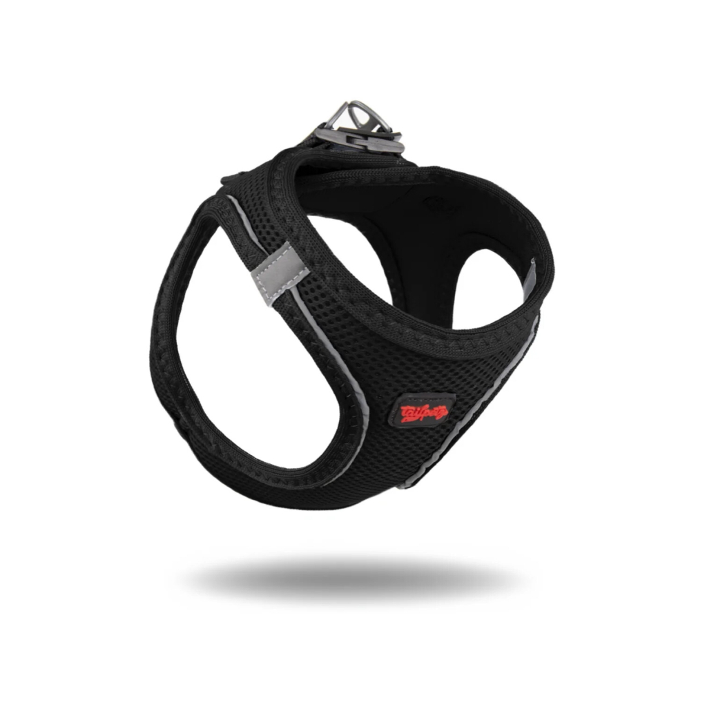 Tailpetz Air-Mesh Küçük Irk Köpek Göğüs Tasması 48-54cm (Siyah) [L]