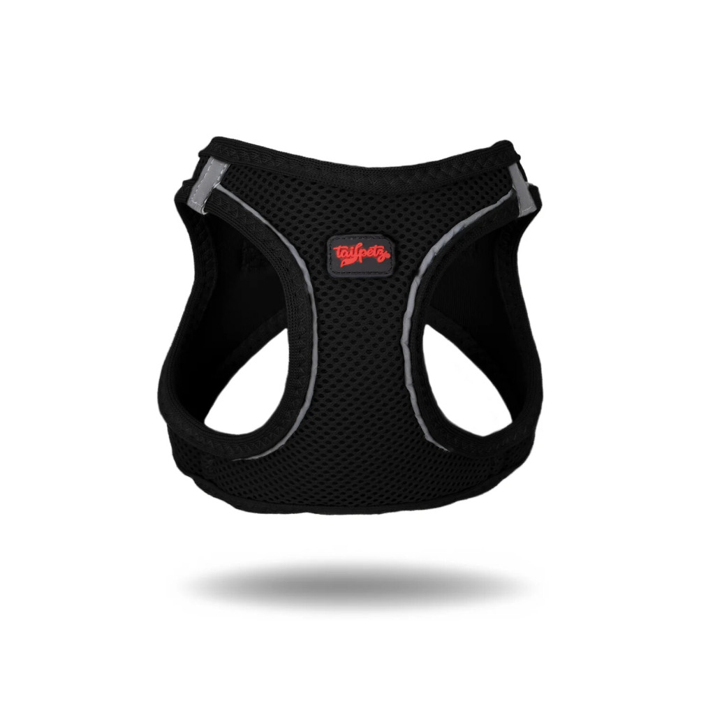 Tailpetz Air-Mesh Küçük Irk Köpek Göğüs Tasması 48-54cm (Siyah) [L] — görsel 3