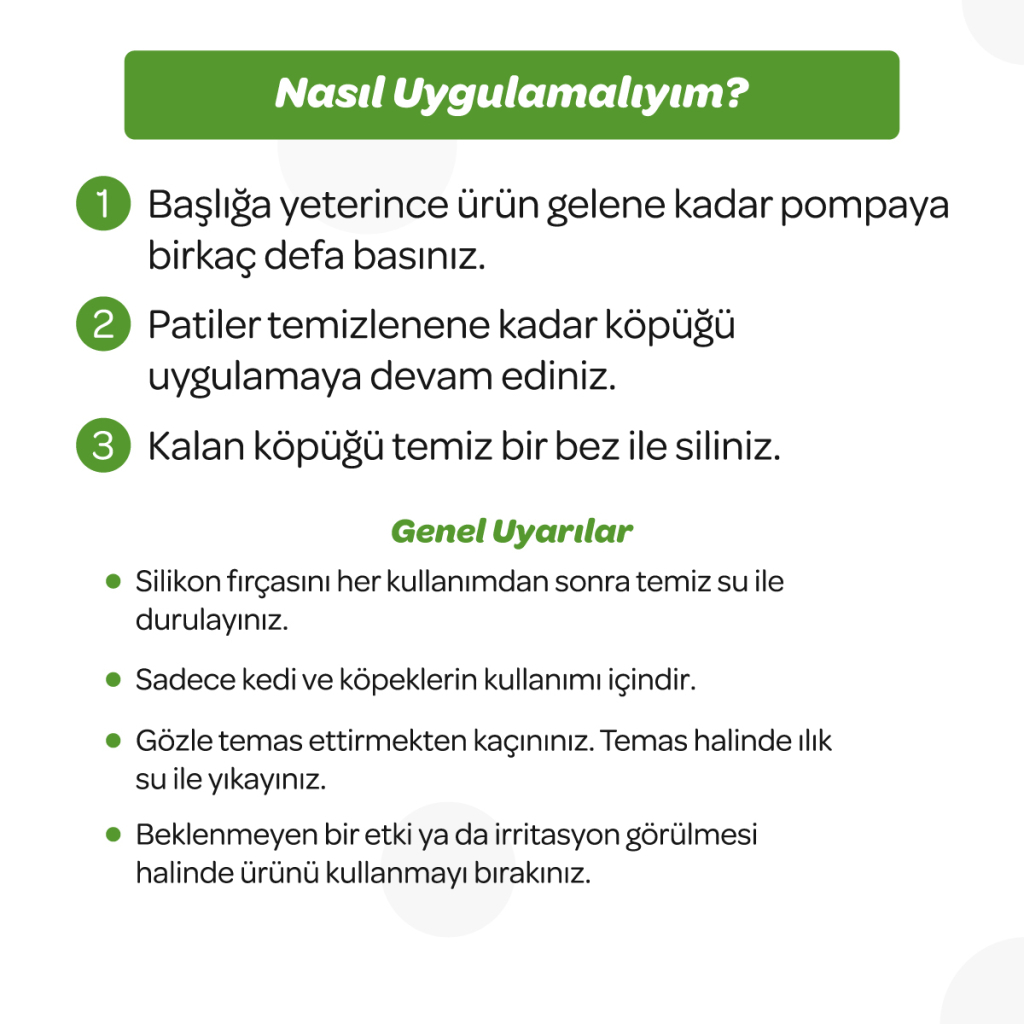 Vet's Plus Kedi ve Köpekler İçin Aloe Vera Özlü Pati Temizleme Köpüğü 150ml — görsel 6