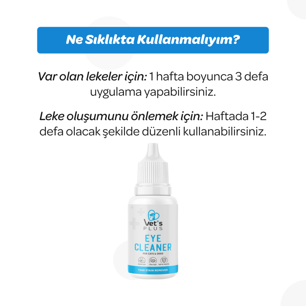 Vet's Plus Kedi ve Köpekler için Gözyaşı Lekesi Temizleme Solüsyonu 50ml — görsel 6
