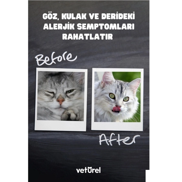 Veturel Kediler İçin Yara Akne ve Yüz Bakım Solüsyonu 100ml — görsel 3